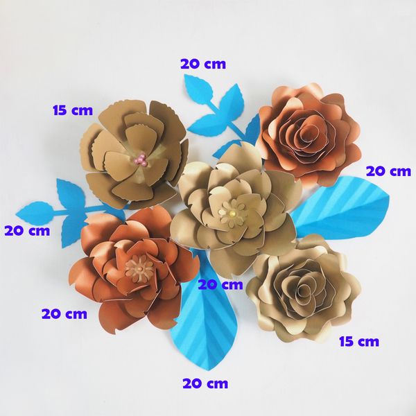 diy giant paper flowers artificial rose fleurs artificielles backdrop 5pcs+ 4 leave wedding party decor nursery mix gold copper
diy giant paper flowers artificial rose fleurs artificielles backdrop 5pcs+ 4 leave wedding party decor nursery mix gold copper
