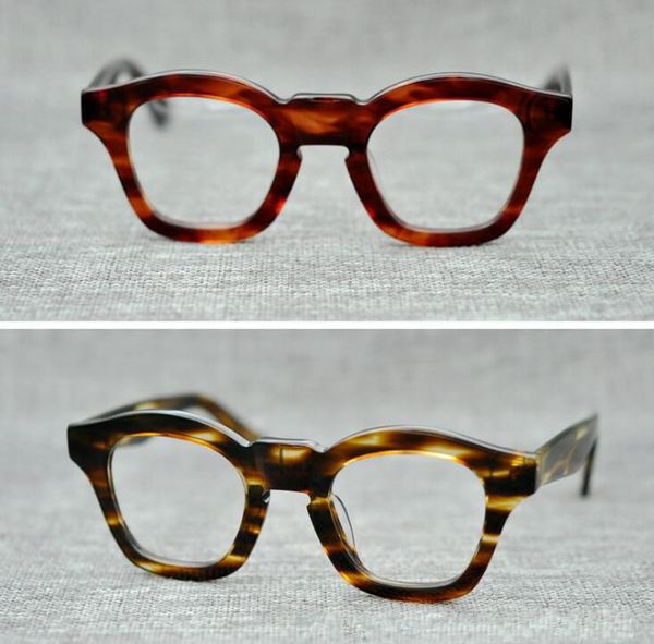 lkk handmade japanese plate frame retro glasses irregular frame thick street style, Silver
lkk handmade japanese plate frame retro glasses irregular frame thick street style, Silver
