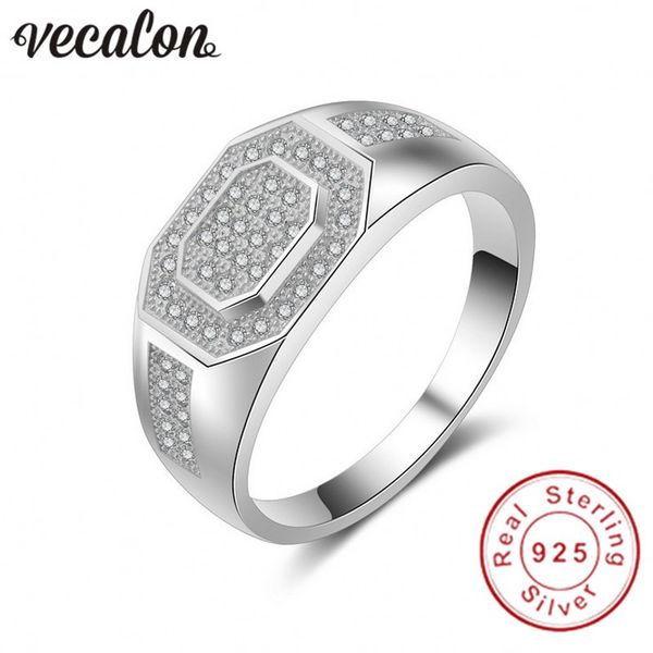 vecalon jewelry wedding band ring for men pave set diamonique cz 925 sterling silver male engagement finger ring father gift, Slivery;golden
vecalon jewelry wedding band ring for men pave set diamonique cz 925 sterling silver male engagement finger ring father gift, Slivery;golden