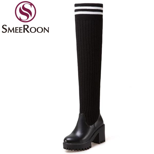 smeeroon over the knee boots fashion campus youth style winter boots round toe skid resistance leisure ladies woman shoes, Black
smeeroon over the knee boots fashion campus youth style winter boots round toe skid resistance leisure ladies woman shoes, Black