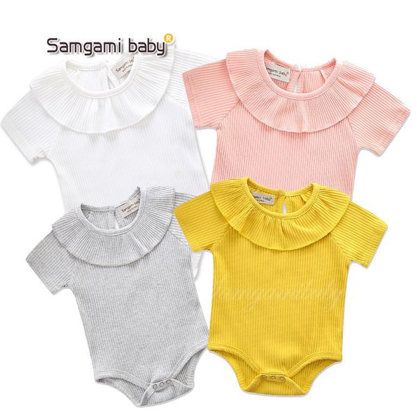 7colors cute baby girls rompers cotton solid color short sleeved fungus lace collar one pcs romper newborn baby girl clothes 0-2t, Blue
7colors cute baby girls rompers cotton solid color short sleeved fungus lace collar one pcs romper newborn baby girl clothes 0-2t, Blue