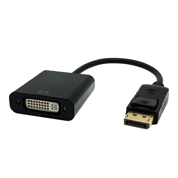 

Бесплатный DHL DP-DVI Адаптер DisplayPort Дисплей Порт-DVI Кабель Адаптер Конвертер Мужчина