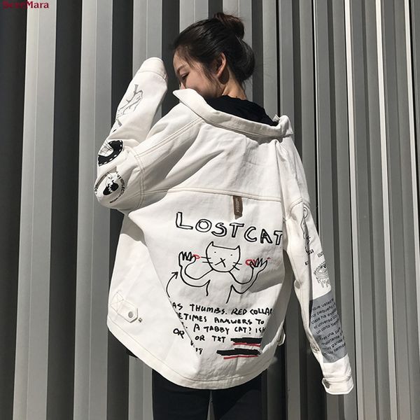 sexemara fashion the new loose graffiti retro leisure jacket ing, Black;brown
sexemara fashion the new loose graffiti retro leisure jacket ing, Black;brown