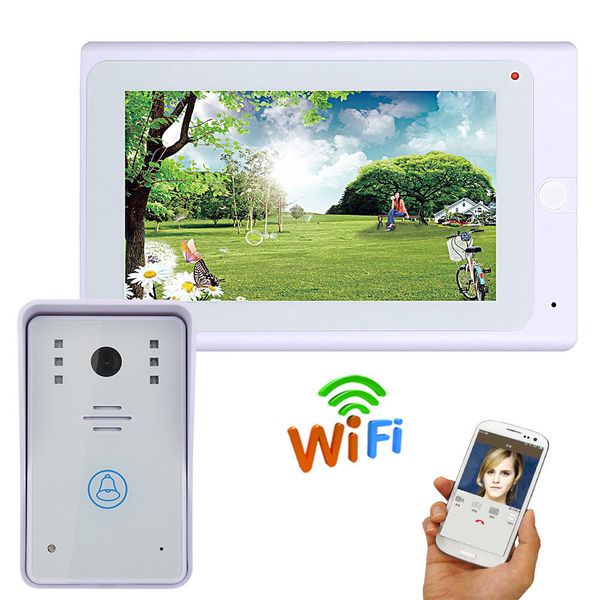 7 inch 720p video door phone doorbell kit video intercom system with app remote control wired /wireless wifi ip connect
7 inch 720p video door phone doorbell kit video intercom system with app remote control wired /wireless wifi ip connect