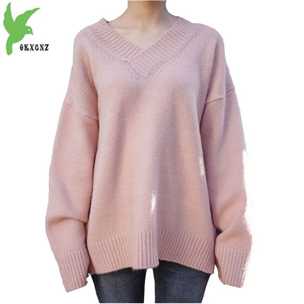 new women pullovers knitted sweater 2018 autumn winter pink sweaters large size long sleeve loose female thick knitted 1946, White;black
new women pullovers knitted sweater 2018 autumn winter pink sweaters large size long sleeve loose female thick knitted 1946, White;black