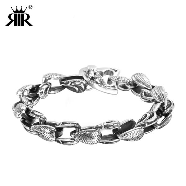 rir minimalist mens bracelet & bangle jewelry stainless steel with high polished heavy chain snake shape link bracelet, Black
rir minimalist mens bracelet & bangle jewelry stainless steel with high polished heavy chain snake shape link bracelet, Black