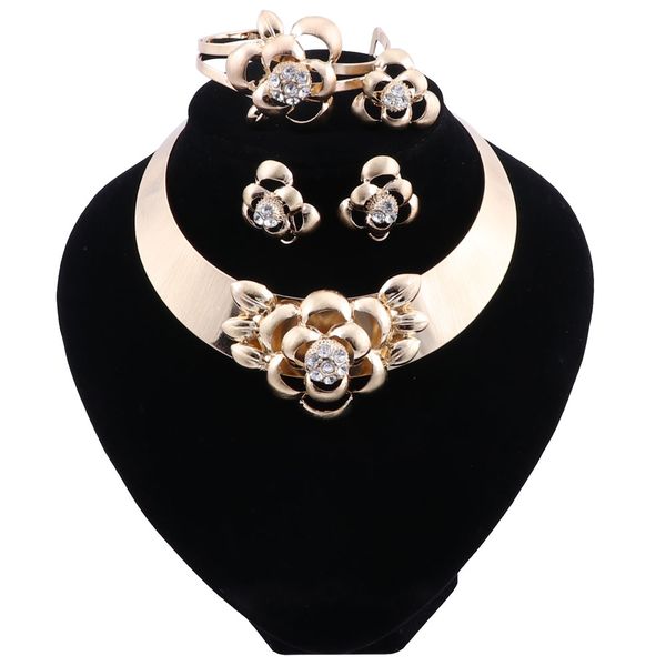 african wedding jewelry dubai gold color jewelry sets flower shaped design jewelry sets necklace earrings sets, Black
african wedding jewelry dubai gold color jewelry sets flower shaped design jewelry sets necklace earrings sets, Black