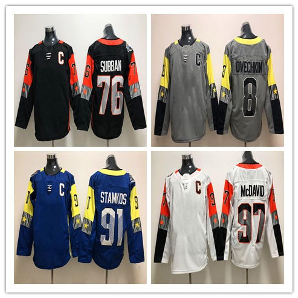 2018 all-star ice hockey 97 connor mcdavid 34 auston matthews 76 p.k. subban 91 steven stamkos men's 8 alex ovechkin jerseys stitched, Black;red
2018 all-star ice hockey 97 connor mcdavid 34 auston matthews 76 p.k. subban 91 steven stamkos men's 8 alex ovechkin jerseys stitched, Black;red
