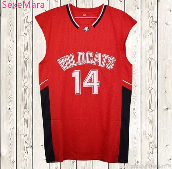 troy bolton jersey #14 wildcats east high school jerseys flin tropics moon jersey, Black
troy bolton jersey #14 wildcats east high school jerseys flin tropics moon jersey, Black