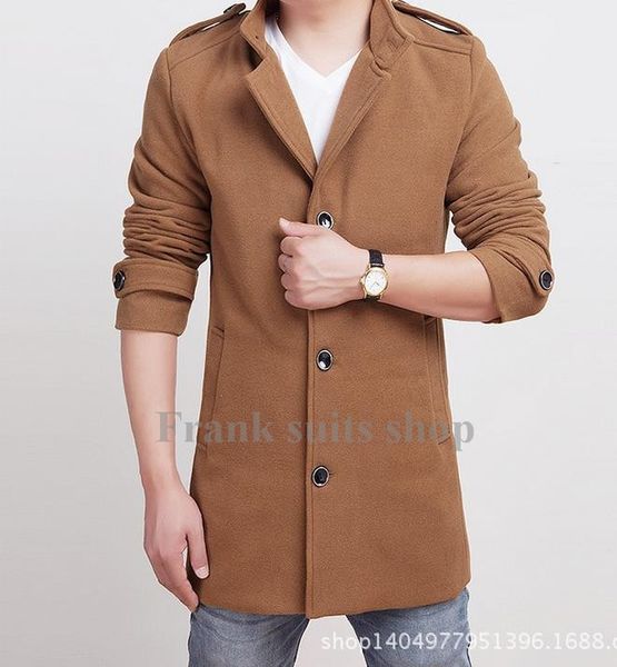custom made 2017 beige woolen coat winter jacket single-breasted long-sleeved men's fashion suit coat pea, Black
custom made 2017 beige woolen coat winter jacket single-breasted long-sleeved men's fashion suit coat pea, Black
