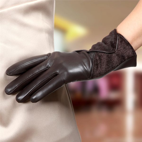 enuine leather gloves wrist fashion fur decoration women sheepskin gloves elegant lady finger driving glove l153nq, Blue;gray
enuine leather gloves wrist fashion fur decoration women sheepskin gloves elegant lady finger driving glove l153nq, Blue;gray
