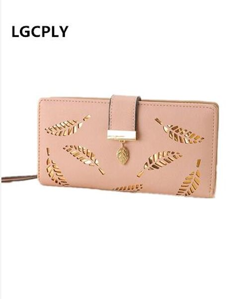 selling fashion money clips new women's long model two fold hollow leaf purse holding wallet, Black
selling fashion money clips new women's long model two fold hollow leaf purse holding wallet, Black