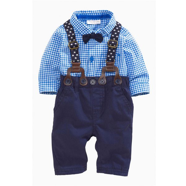 new arrival boys clothing set children grid shirt with bow and suspender trousers suit fashion kids 2-piece outfit, White
new arrival boys clothing set children grid shirt with bow and suspender trousers suit fashion kids 2-piece outfit, White