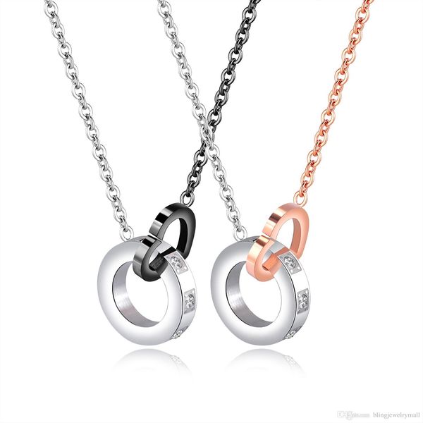 rose gold/black necklace withelegant circle heart pendant stainless steel necklace for women lady female jewelry gift gx1445, Silver
rose gold/black necklace withelegant circle heart pendant stainless steel necklace for women lady female jewelry gift gx1445, Silver