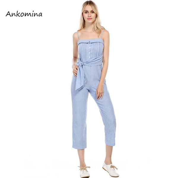 ankomina elegant jumpsuit romper strap backless jumpsuit overalls blue and white striped summer, Black;white
ankomina elegant jumpsuit romper strap backless jumpsuit overalls blue and white striped summer, Black;white