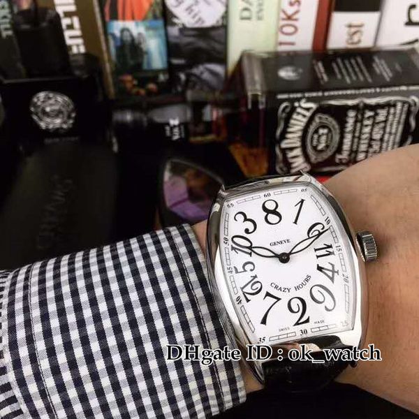 new 8880 ch crazy hours automatic mens watch silver case 42mm white dial barrel type mens sport watches black leather strap, Slivery;brown
new 8880 ch crazy hours automatic mens watch silver case 42mm white dial barrel type mens sport watches black leather strap, Slivery;brown