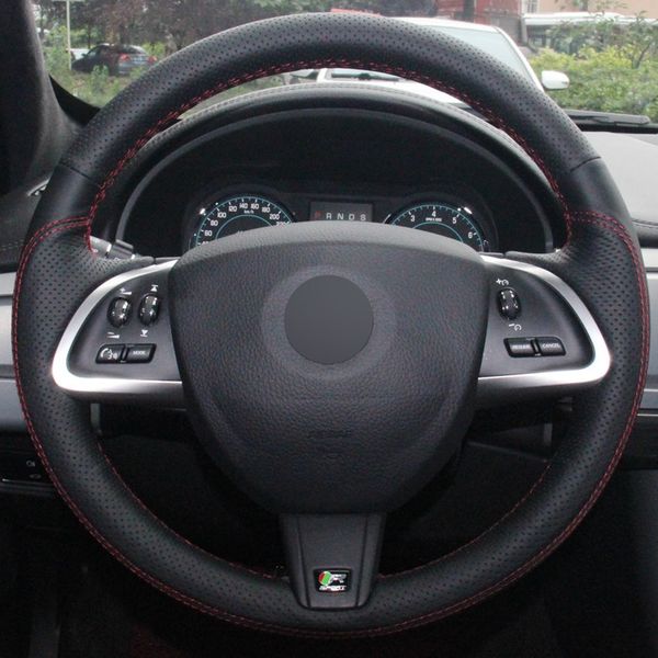 hand-stitched car steering wheel cover black genuine leather for jaguar xf xf s xf sportbrake 2014 2015
hand-stitched car steering wheel cover black genuine leather for jaguar xf xf s xf sportbrake 2014 2015