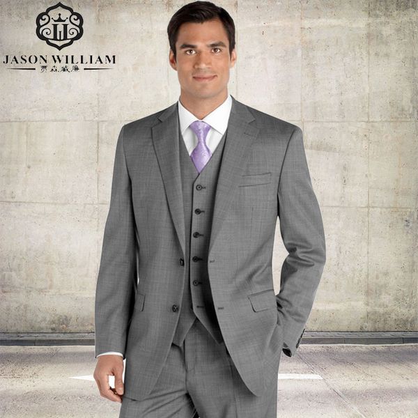 ln014 2017 custom made groom tuxedo silver suit peaked lapel man groomsman men wedding prom suits jacket+pant+vest, White;black
ln014 2017 custom made groom tuxedo silver suit peaked lapel man groomsman men wedding prom suits jacket+pant+vest, White;black