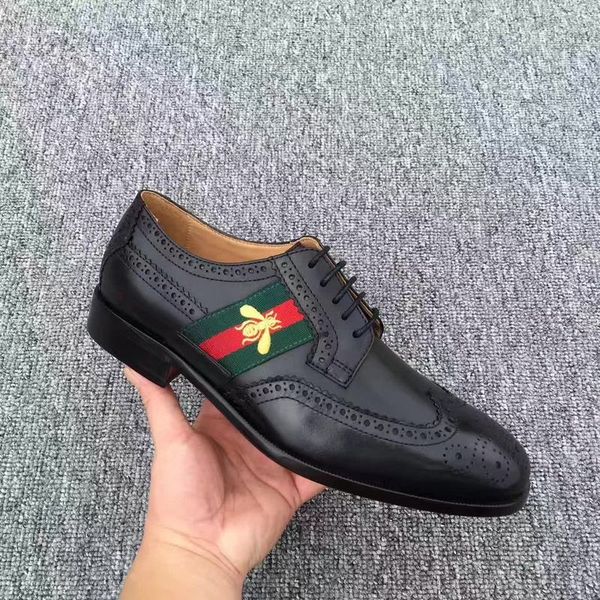 Top Quality brand Formal Dress Shoes For Gentle Men Genuine Leather Shoes Men's Business Oxfords Casual Shoes with box 38-46
Top Quality brand Formal Dress Shoes For Gentle Men Genuine Leather Shoes Men's Business Oxfords Casual Shoes with box 38-46