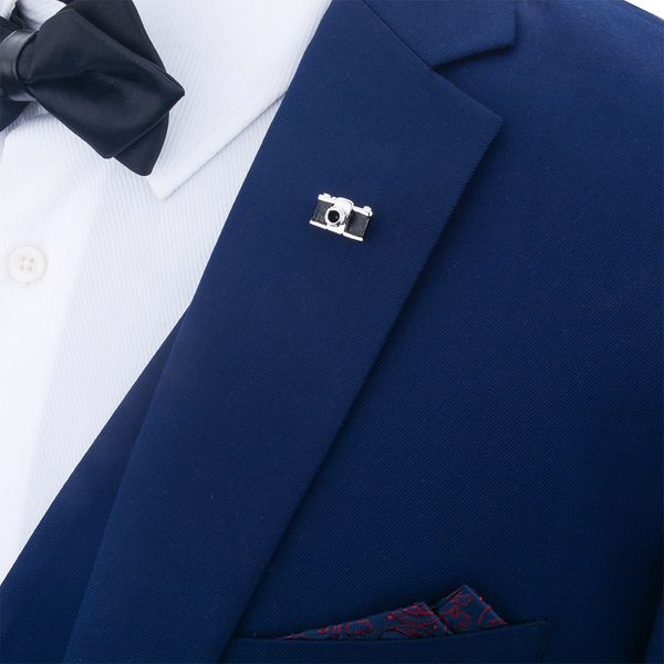 black retro camera brooch jewelry men and women suit corsage pin collar pin, Gray
black retro camera brooch jewelry men and women suit corsage pin collar pin, Gray