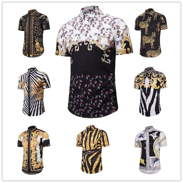 2017 new fashion wave of men floral print colour mixture harajuku shirts short sleeve men's medusa shirts, White;black
2017 new fashion wave of men floral print colour mixture harajuku shirts short sleeve men's medusa shirts, White;black
