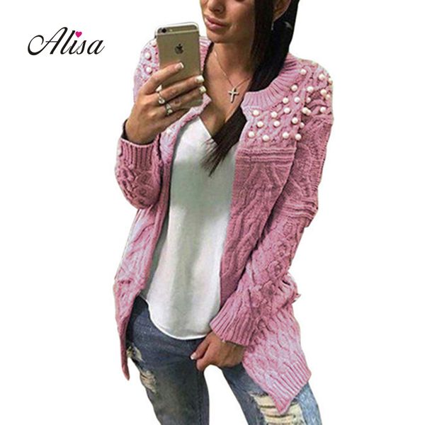 autumm women medium long knitted jackets 2018 new fashion nail cardigan sweater female long sleeve solid loose causal coat, White;black
autumm women medium long knitted jackets 2018 new fashion nail cardigan sweater female long sleeve solid loose causal coat, White;black
