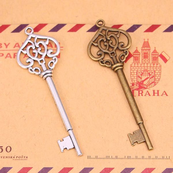 whole sale6pcs wholesale silver/bronze vintage skeleton key bracelet charms pendants for jewelry making accessories 69mm, Bronze;silver
whole sale6pcs wholesale silver/bronze vintage skeleton key bracelet charms pendants for jewelry making accessories 69mm, Bronze;silver