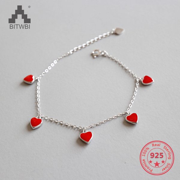 925 sterling silver bracelet for women with glaze red heart charm bracelets party jewelry, Golden;silver
925 sterling silver bracelet for women with glaze red heart charm bracelets party jewelry, Golden;silver