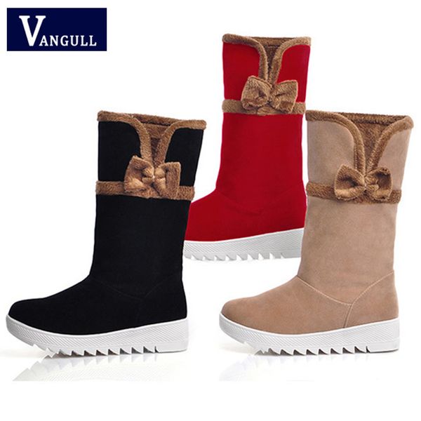 casual winter new snow boots long plush warm thick non-slip female shoes solid rosette round toe flat heel women's boots, Black
casual winter new snow boots long plush warm thick non-slip female shoes solid rosette round toe flat heel women's boots, Black