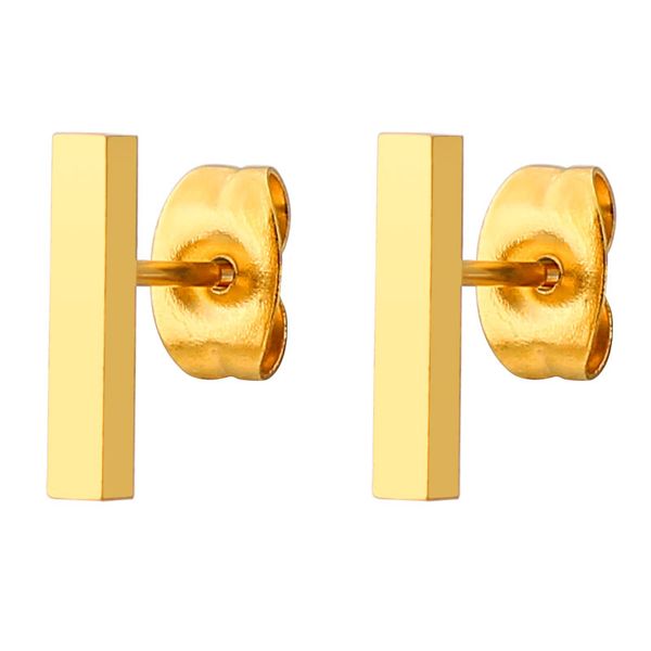 korean fashion bar small earrings stainless steel earrings for girls ear studs man women jewelry and accessories, Golden;silver
korean fashion bar small earrings stainless steel earrings for girls ear studs man women jewelry and accessories, Golden;silver