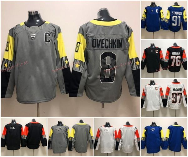 2018 All-Star Game Hockey Jersey Mens 8 Alex Ovechkin 76 P.K. Subban 91 Steven Stamkos 97 Connor McDavid 100 % Stitched Hockey Jerseys
2018 All-Star Game Hockey Jersey Mens 8 Alex Ovechkin 76 P.K. Subban 91 Steven Stamkos 97 Connor McDavid 100 % Stitched Hockey Jerseys
