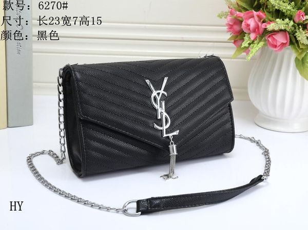 

Luxury Ladies Handbags Top Quality Vintage Shoulder Bags for Women Leather Chain Bag Shoulder Bags Handbags Wallet #04