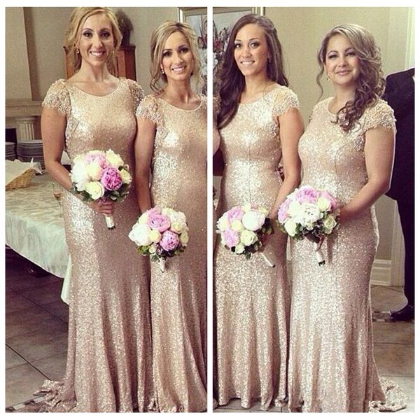 2019 scoop slim sequins mermaid bridesmaid dresses cap sleeveless o-neck sheath style long bridesmaid dresses honor of maid custom, White;pink
2019 scoop slim sequins mermaid bridesmaid dresses cap sleeveless o-neck sheath style long bridesmaid dresses honor of maid custom, White;pink