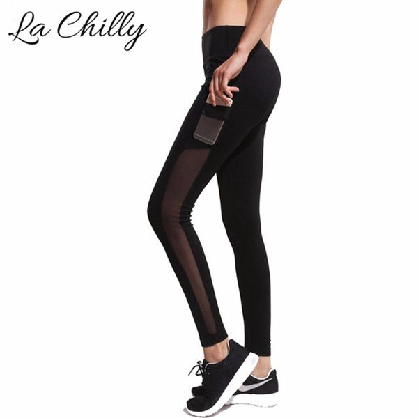 2018 new high waist slim leggings for women dancing wear plus size mesh patchwork footless with small pocket pants gotico woman, Black
2018 new high waist slim leggings for women dancing wear plus size mesh patchwork footless with small pocket pants gotico woman, Black