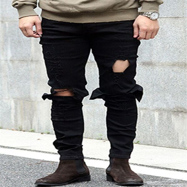 2018 fashion casual big knee hole stretch denim loose denim cowbeoy hip hop streetwear trousers jeans male, Blue
2018 fashion casual big knee hole stretch denim loose denim cowbeoy hip hop streetwear trousers jeans male, Blue