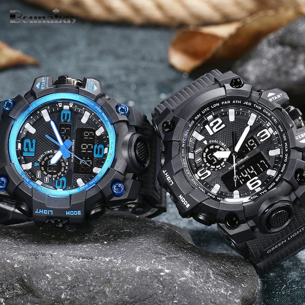 bounabay waterproof sports watch for men original man mens brand clock noctilucent clocks running saat sport, Slivery;brown
bounabay waterproof sports watch for men original man mens brand clock noctilucent clocks running saat sport, Slivery;brown