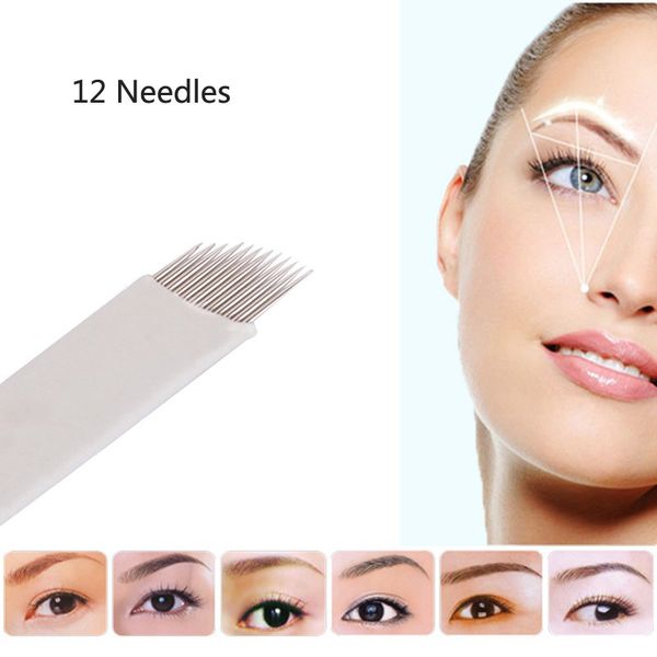 100 Pcs Microblading Needles 12 pins for Microblading Embroidery Pen Pernement Makeup Eyebrow Tattoo Supplies
100 Pcs Microblading Needles 12 pins for Microblading Embroidery Pen Pernement Makeup Eyebrow Tattoo Supplies