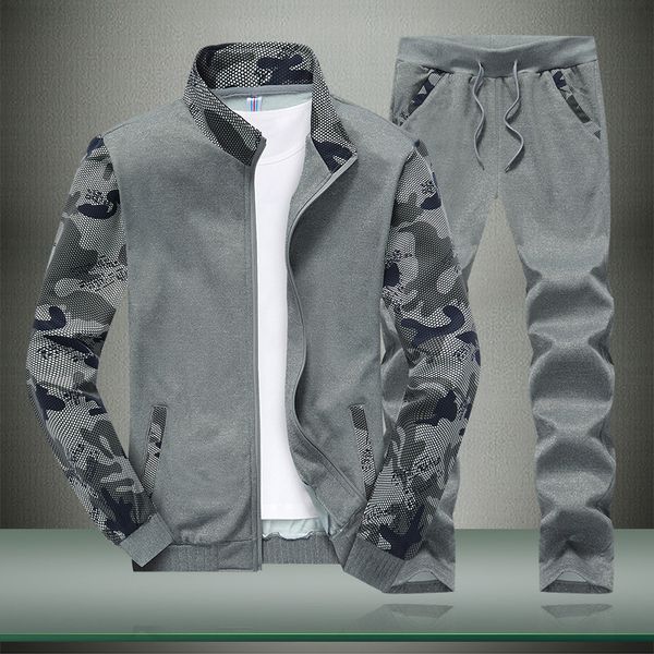 mens sportwear sets tracksuit men sweatshirts casual jackets sweat elastic pant set 2018 autumn coat + pant suit for male sw01, Gray
mens sportwear sets tracksuit men sweatshirts casual jackets sweat elastic pant set 2018 autumn coat + pant suit for male sw01, Gray