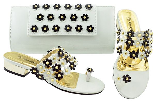 sale white low heel 3cm sandals with crystal and flower decoration african shoes match handbag set for dress jzc006, Black
sale white low heel 3cm sandals with crystal and flower decoration african shoes match handbag set for dress jzc006, Black