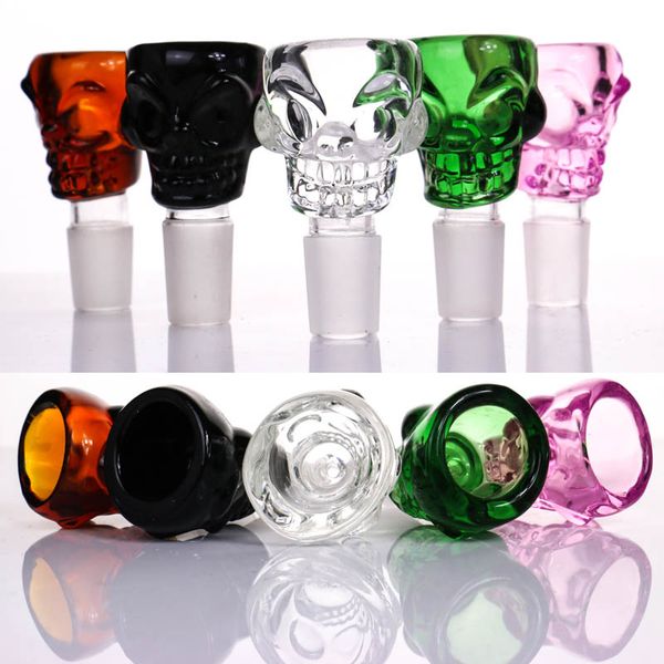 

Новый дизайн череп стеклянная чаша для стеклянных курительных бонгов тяжелые чаши производитель G. O. G для 14 мм чаши 18 мм