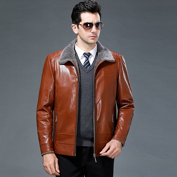 1718 new fashion man winter clothing leather coat male jacket with velvet man coat winter jacket, Black;brown
1718 new fashion man winter clothing leather coat male jacket with velvet man coat winter jacket, Black;brown