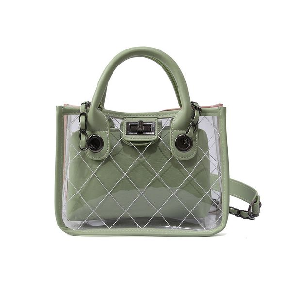 lhlysgs brand wrapped in fashion clear pvc single shoulder across the chain wrapped in the wind classic rhombus young hand picke
lhlysgs brand wrapped in fashion clear pvc single shoulder across the chain wrapped in the wind classic rhombus young hand picke