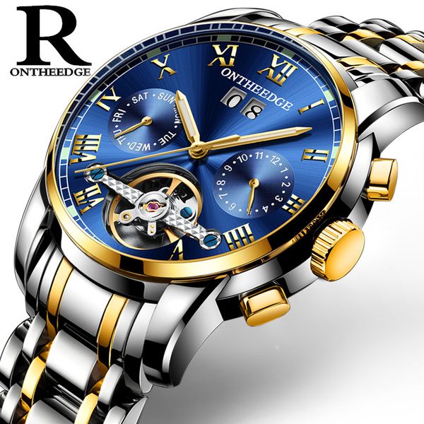 mens watches business mechanical automatic switzerland watch ontheedge man stainless steel multifunction, Slivery;brown
mens watches business mechanical automatic switzerland watch ontheedge man stainless steel multifunction, Slivery;brown