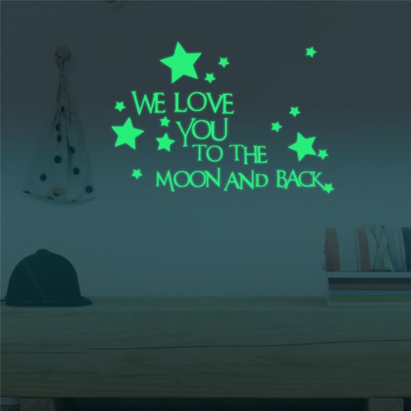 we love you to the moon and back luminous noctilucent glow in the dark wall stickers home décor
we love you to the moon and back luminous noctilucent glow in the dark wall stickers home décor
