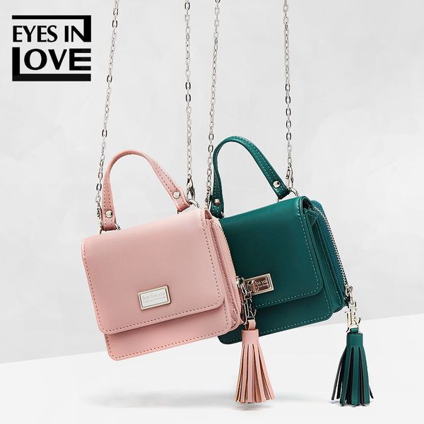 2018 fashion women handbags pink green tassel zipper mini flap bag ladies chain crossbody shoulder bag female messenger
2018 fashion women handbags pink green tassel zipper mini flap bag ladies chain crossbody shoulder bag female messenger