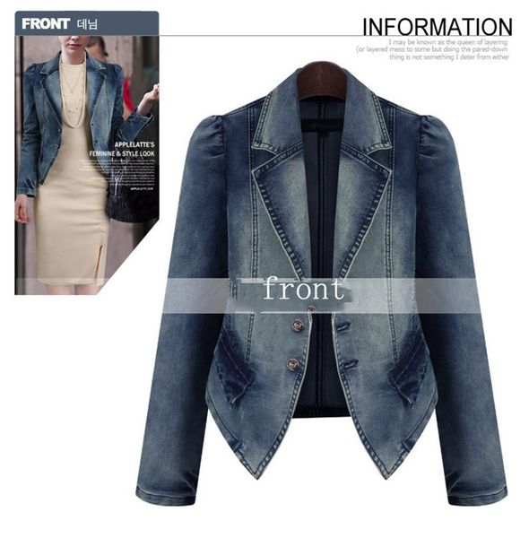 plus size 5xl european style fashion boyfriend full sleeve casual women slim denim jacket chaquetas mujer female coat, Black;brown
plus size 5xl european style fashion boyfriend full sleeve casual women slim denim jacket chaquetas mujer female coat, Black;brown