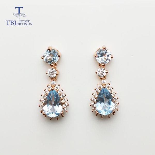 tbj,fashion shiny earring with sky blue z real gemstone earring in 925 sterling silver fine jewelry for girls with gift box, Black
tbj,fashion shiny earring with sky blue z real gemstone earring in 925 sterling silver fine jewelry for girls with gift box, Black