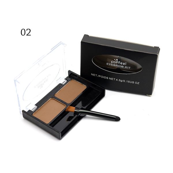 

brand waterproof eyebrow powder for women eyeshadow eye brow with brush 2 color eyebrow cake makeup palette mf-1# makeup set kit