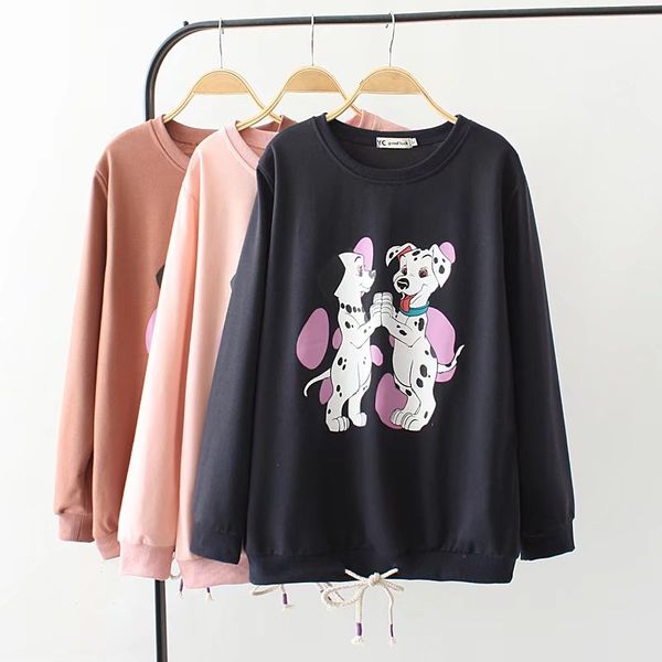 plus size dog print women sweatshirt long sleeve hoodies 2018 spring cotton pink & dark blue o-neck ladies pullovers female 4xl, Black
plus size dog print women sweatshirt long sleeve hoodies 2018 spring cotton pink & dark blue o-neck ladies pullovers female 4xl, Black