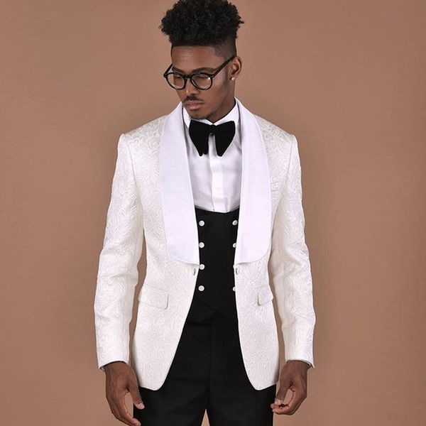 tailored white printed jacket men suits wedding satin shawl lapel floral tuxedo groom suit groomsmen blazer men prom wear 3 piece terno, Black;gray
tailored white printed jacket men suits wedding satin shawl lapel floral tuxedo groom suit groomsmen blazer men prom wear 3 piece terno, Black;gray